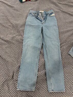 Abercrombie & Fitch Light Blue Straight Leg Jeans